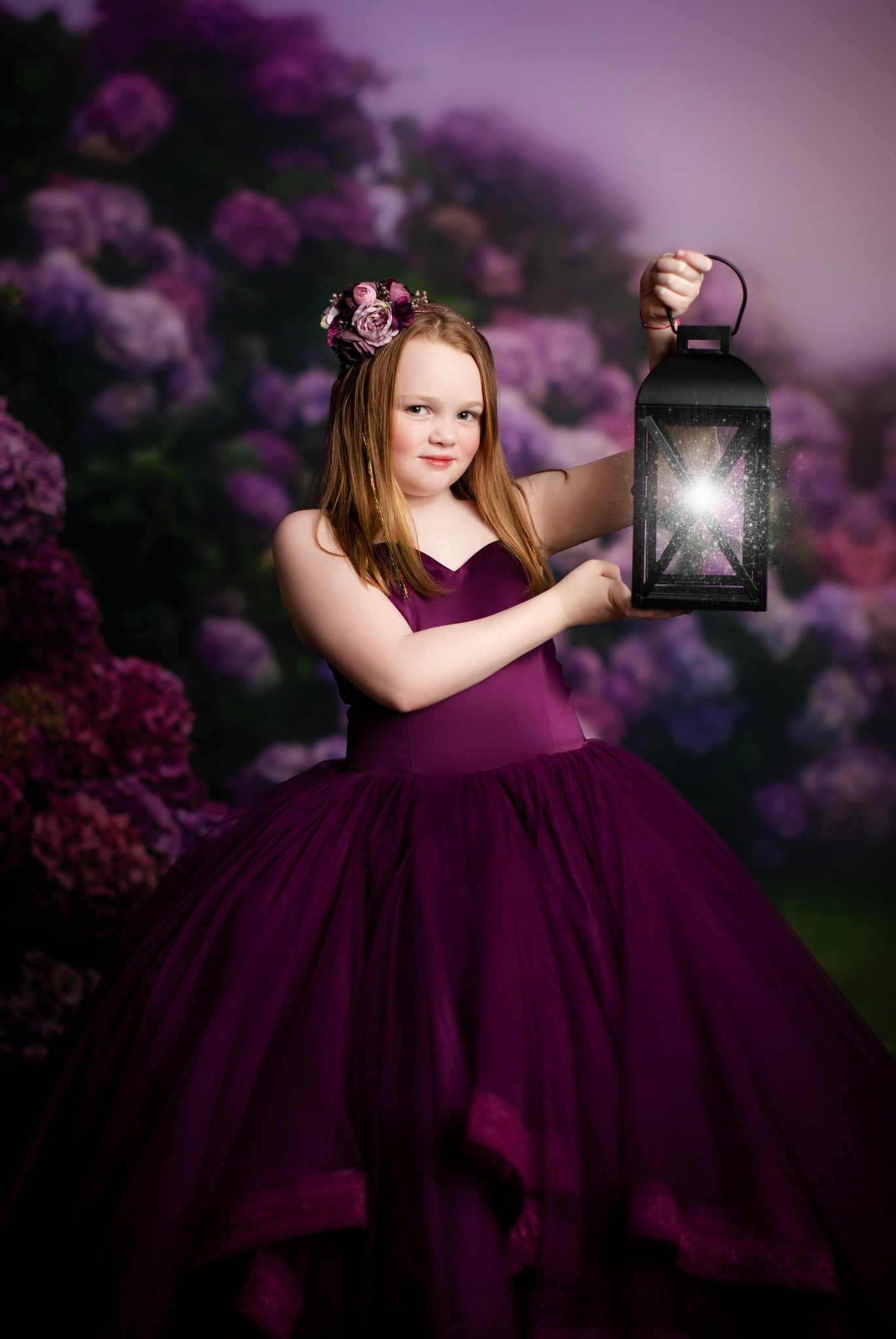 Purple Hydrangea Hollow