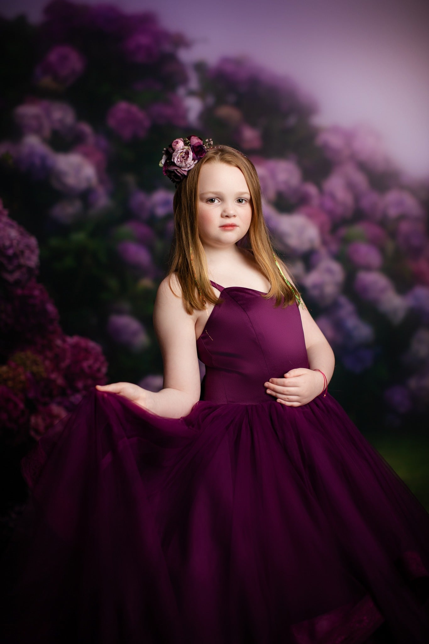 Purple Hydrangea Hollow