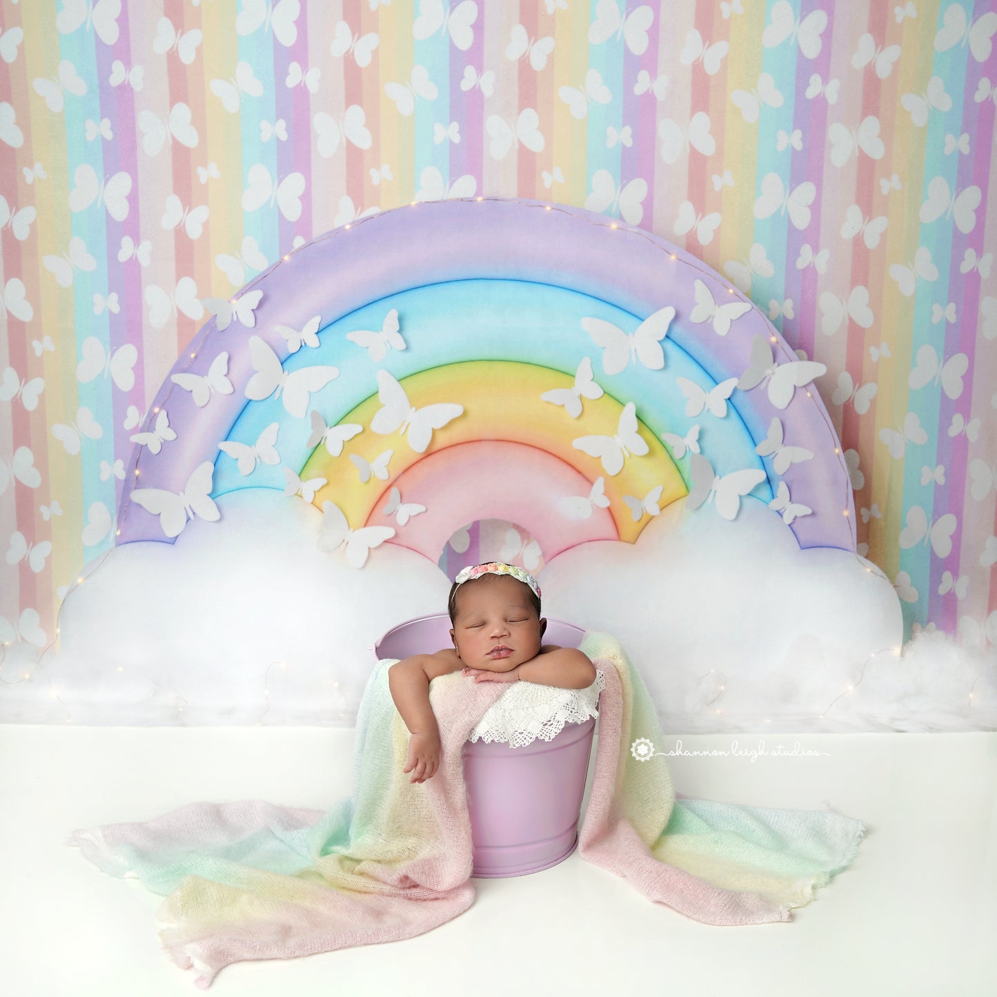 Flutterby Rainbows 60x50" - Littles Collection