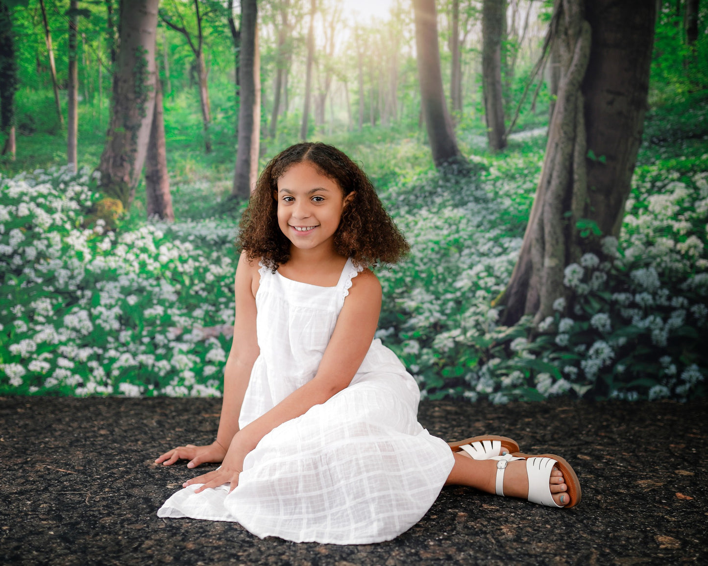 Flowering Forest White Meadow