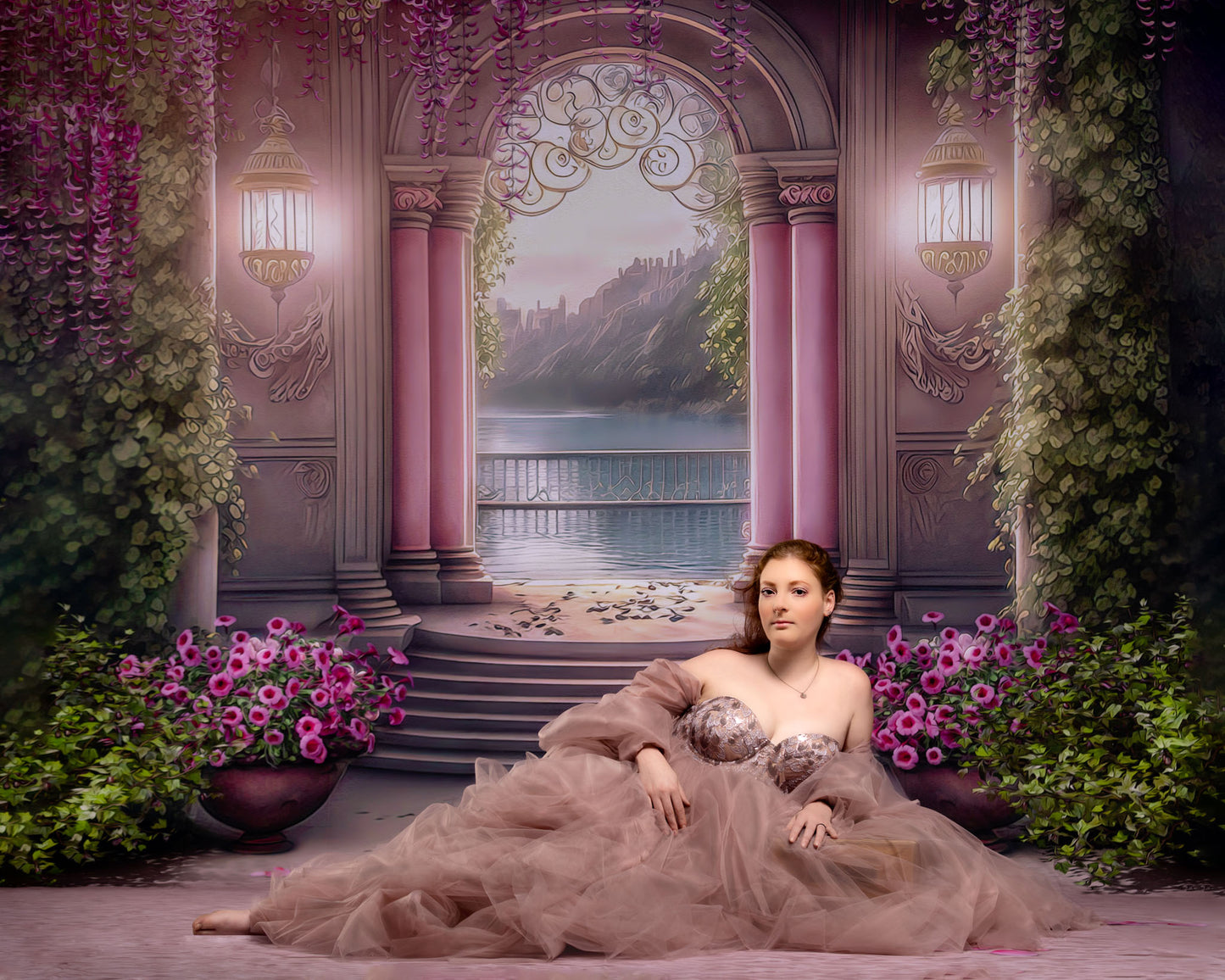 Romantic Wisteria Patio - With Sweep Option