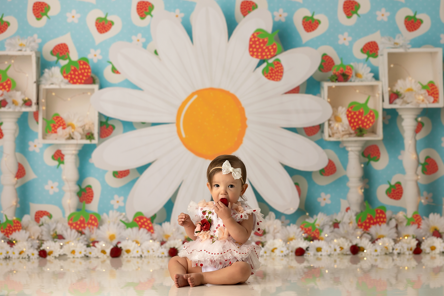 Strawberries & Daisies