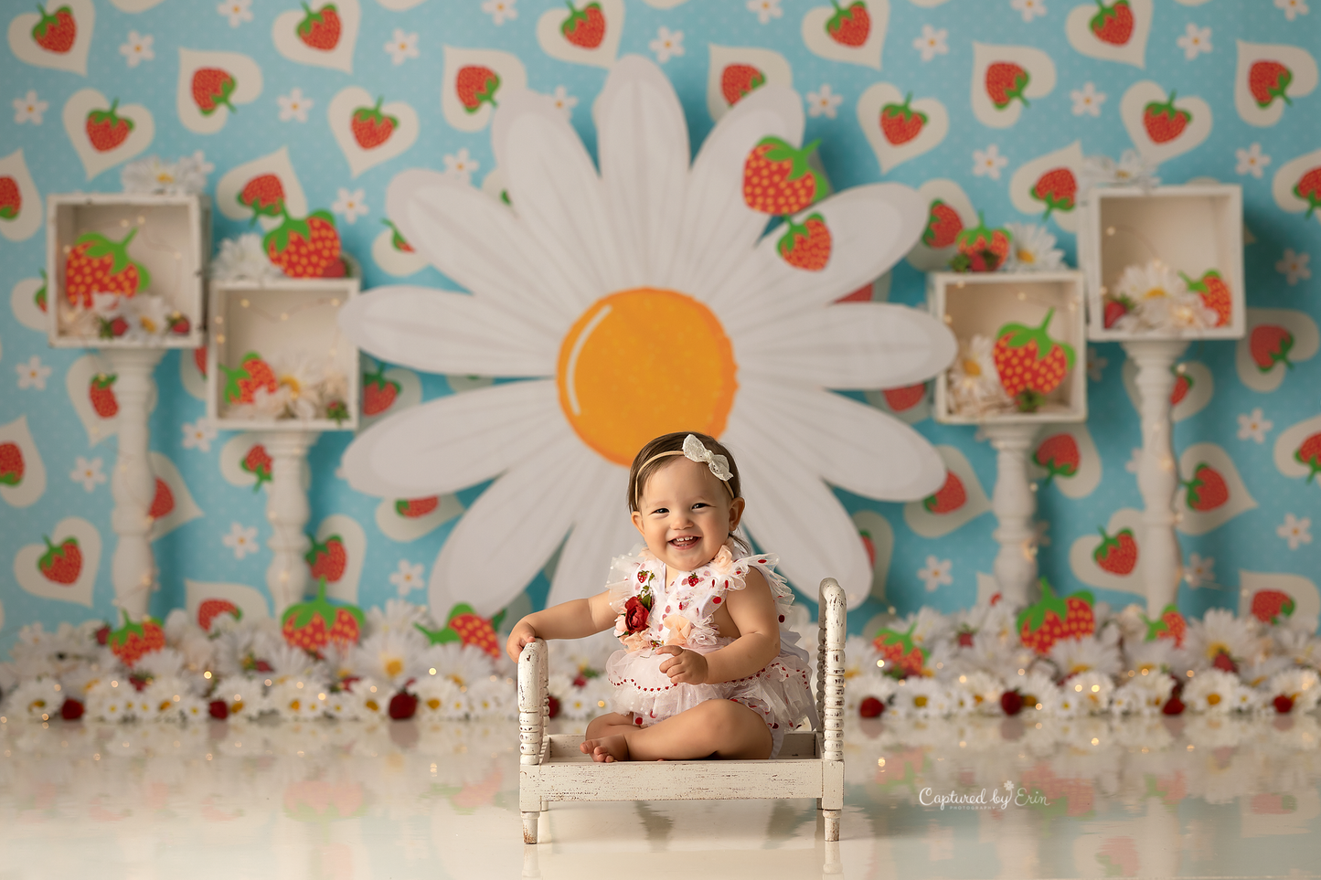 Strawberries & Daisies