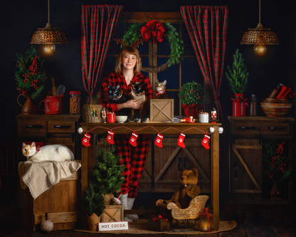 Evening Winter Kitchen Room