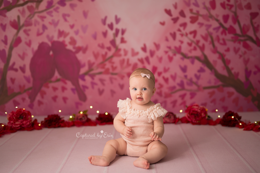 Blush Wood Planks Mat Floor