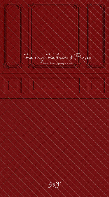 Classic Red Wainscoting Wall - With Sweep Option