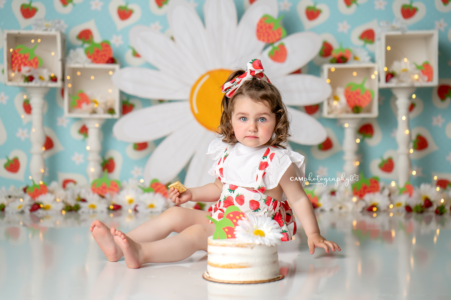 Strawberries & Daisies