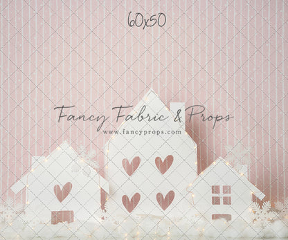 Pink Snowy Neighborhood