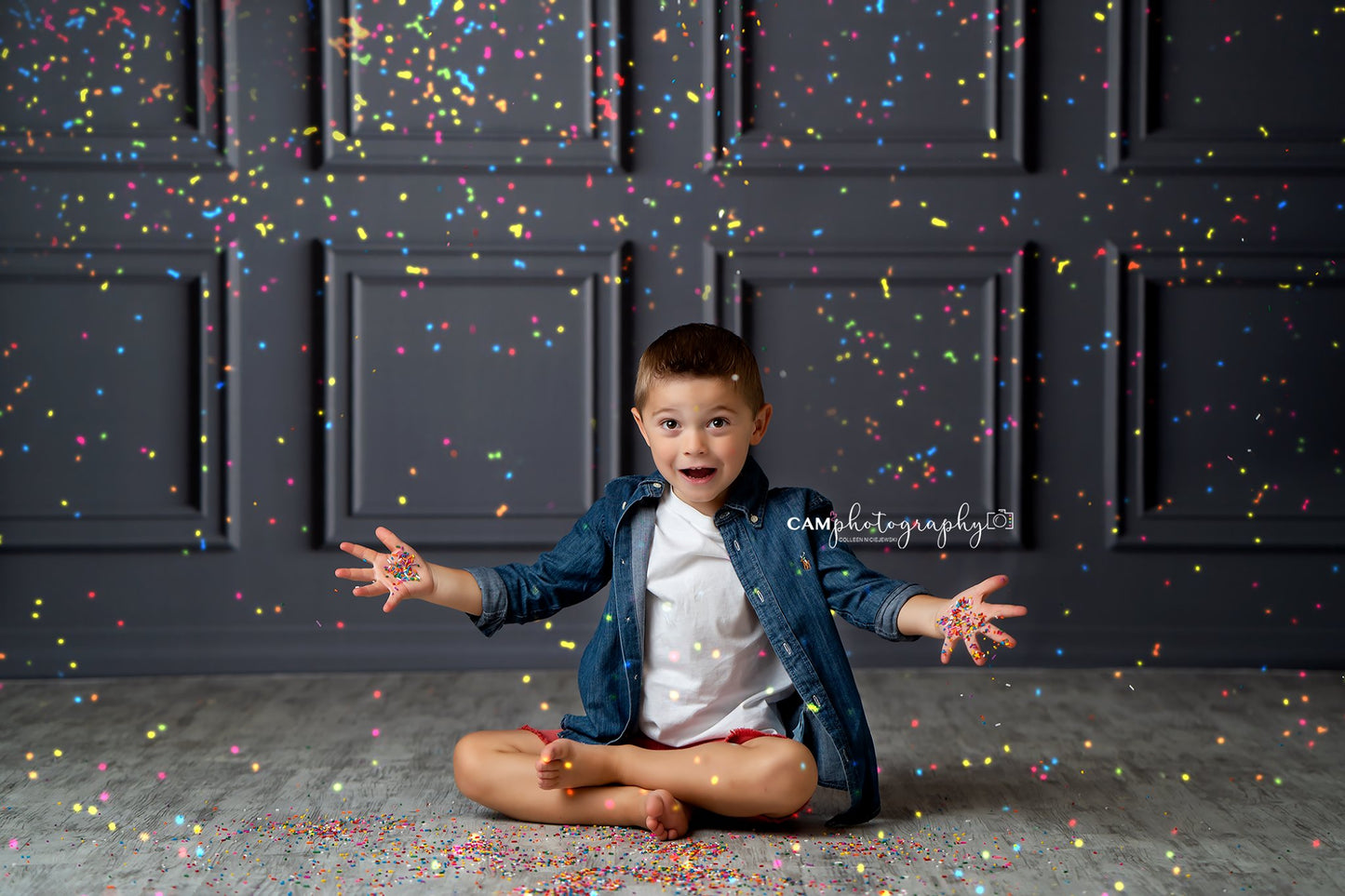 Gray Wainscoting Wall