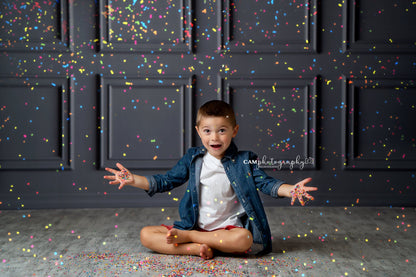 Gray Wainscoting Wall