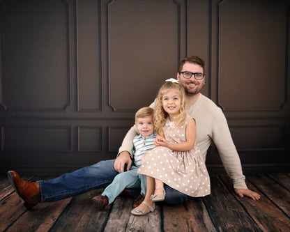 Brown Wainscoting Wall