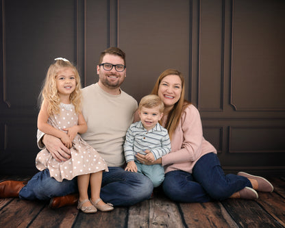 Brown Wainscoting Wall
