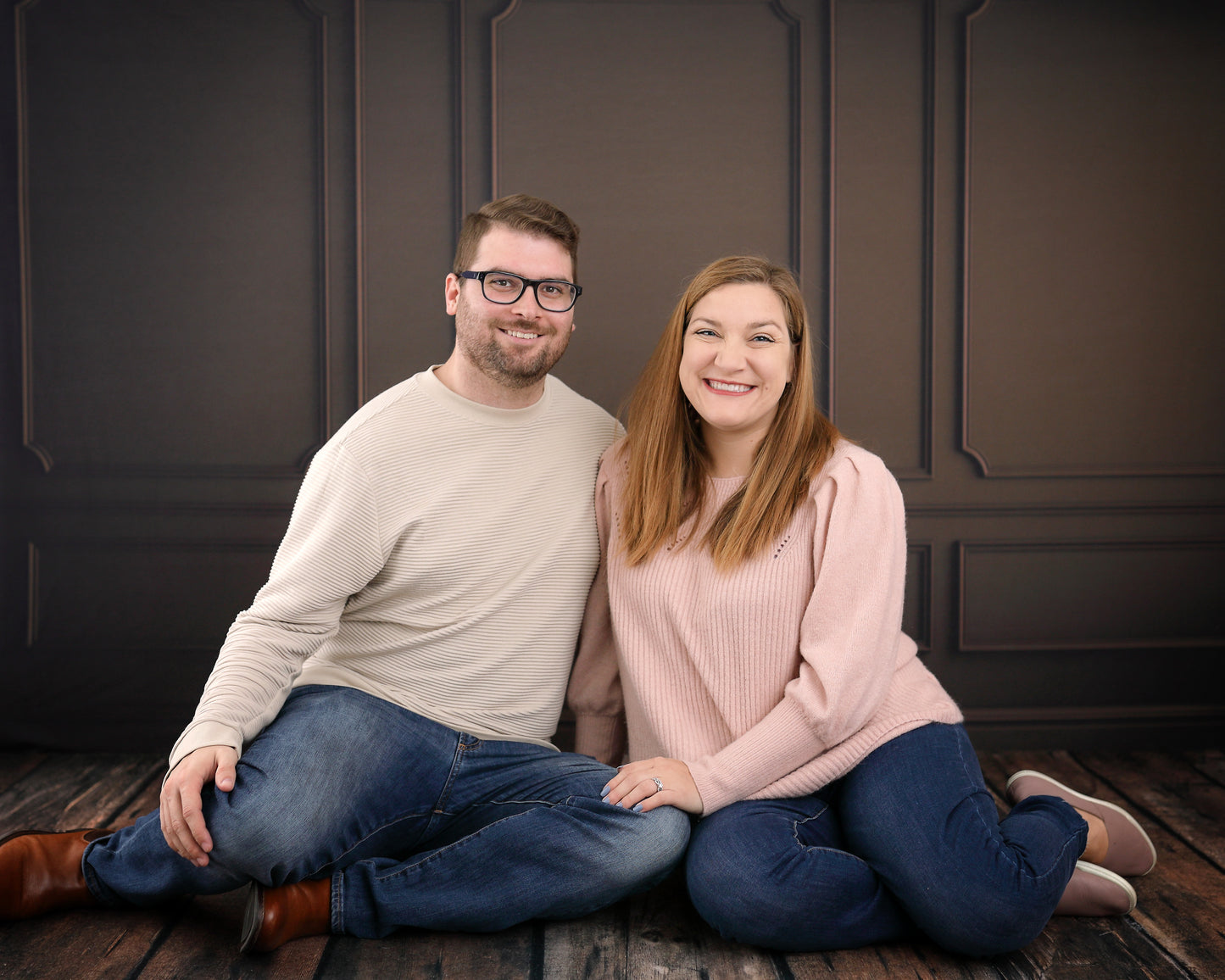 Brown Wainscoting Wall