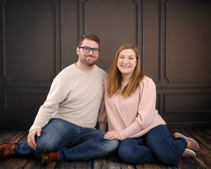 Brown Wainscoting Wall