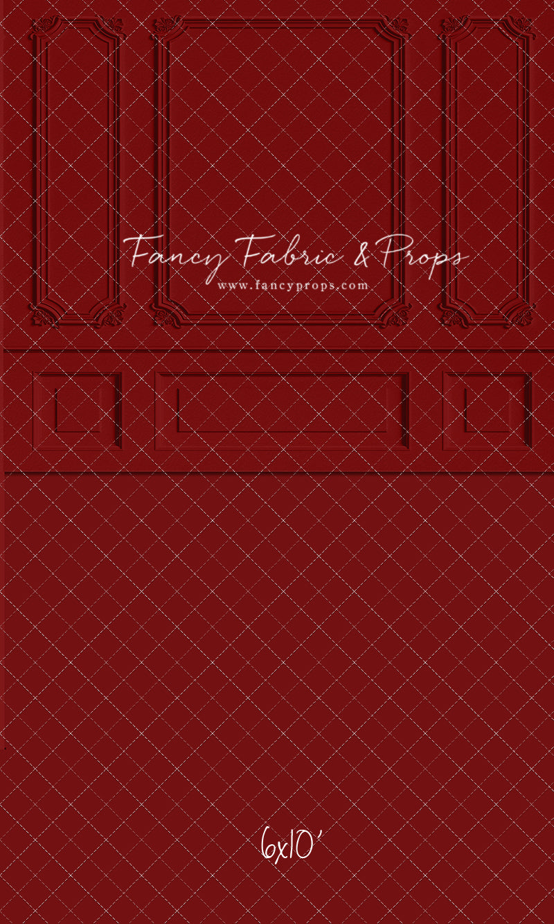 Classic Red Wainscoting Wall - With Sweep Option