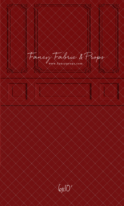 Classic Red Wainscoting Wall - With Sweep Option