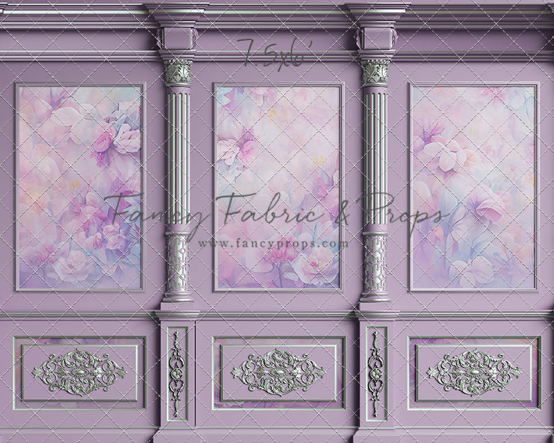 Violet Floral Victorian Wall - With Sweep Option