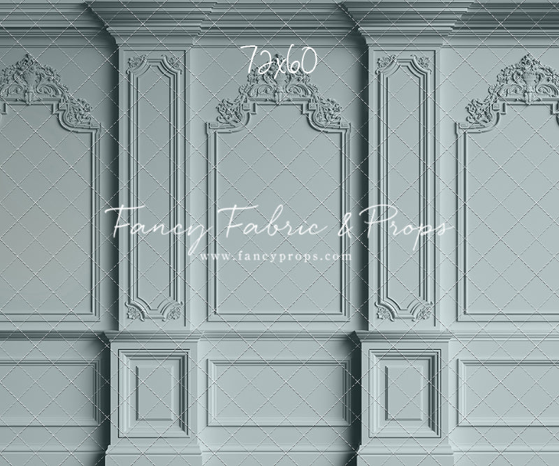 Classic Blue Victorian Wall - With Sweep Option