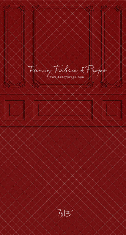 Classic Red Wainscoting Wall - With Sweep Option