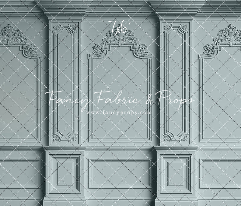 Classic Blue Victorian Wall - With Sweep Option