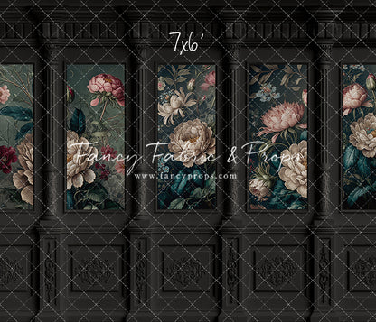 Moody Ebony Wainscoting Wall - With Sweep Option