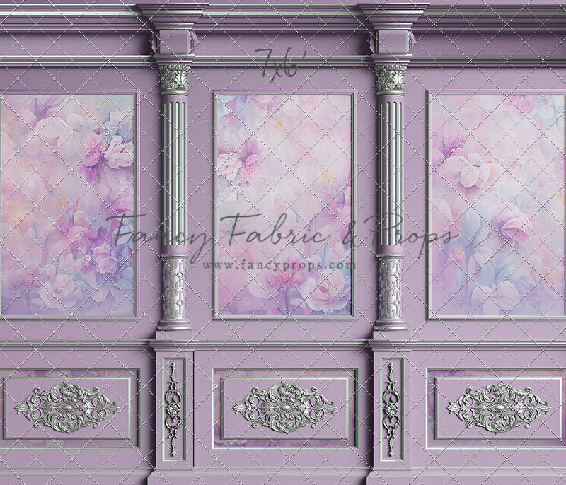 Violet Floral Victorian Wall - With Sweep Option
