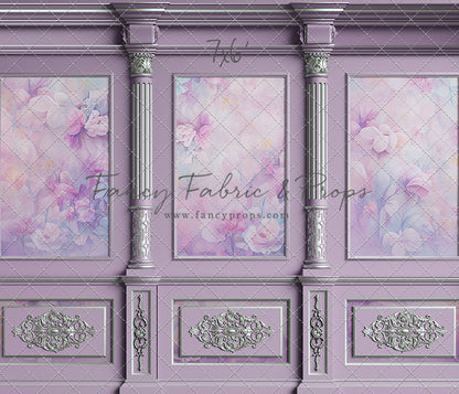 Violet Floral Victorian Wall - With Sweep Option