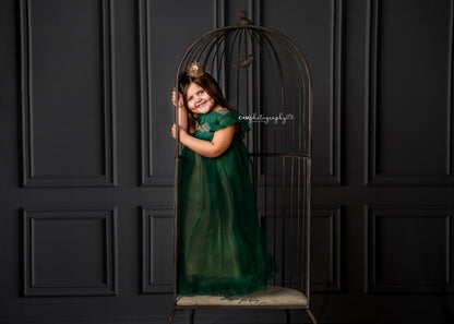 Gray Wainscoting Wall