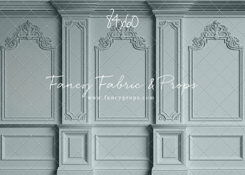 Classic Blue Victorian Wall - With Sweep Option