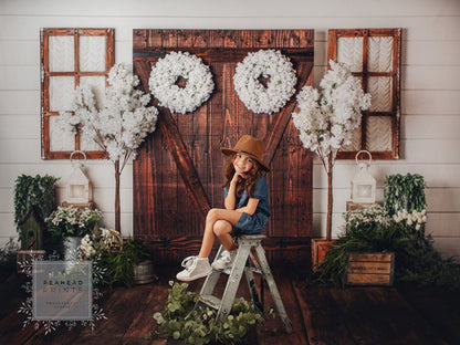 Purely Rustic Spring Porch
