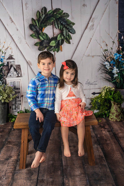 Charcoal Barn Door Blooms