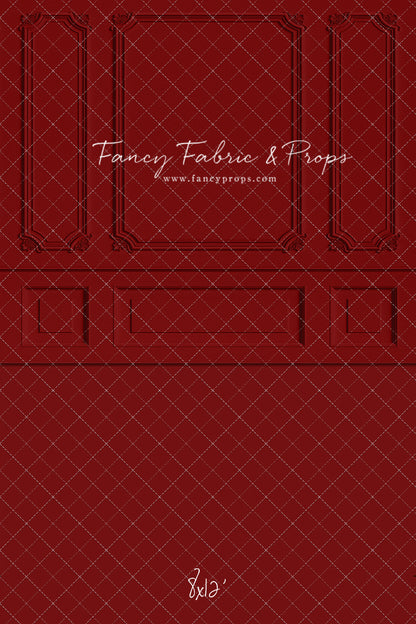 Classic Red Wainscoting Wall - With Sweep Option