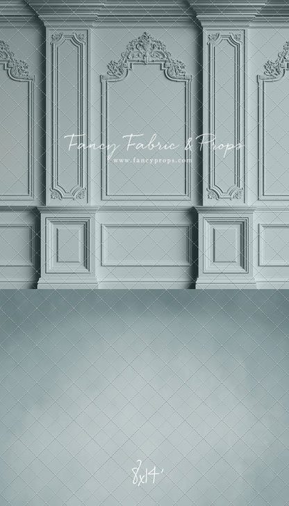 Classic Blue Victorian Wall - With Sweep Option