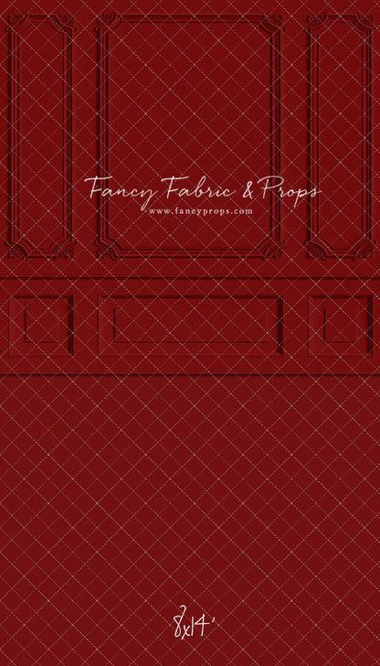 Classic Red Wainscoting Wall - With Sweep Option