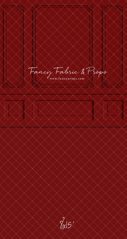 Classic Red Wainscoting Wall - With Sweep Option