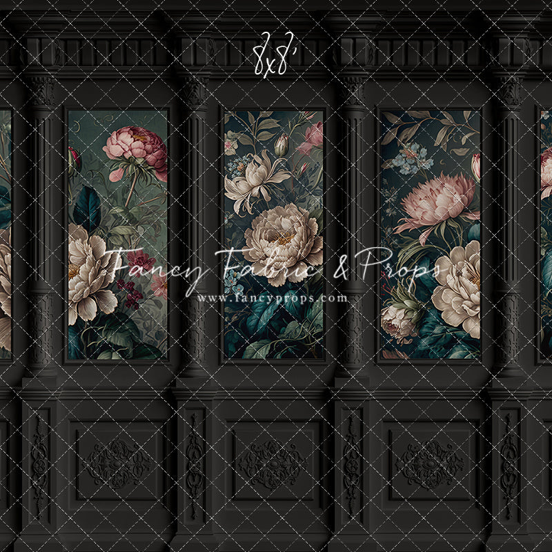 Moody Ebony Wainscoting Wall - With Sweep Option