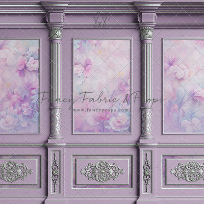 Violet Floral Victorian Wall - With Sweep Option