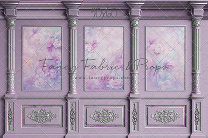 Violet Floral Victorian Wall - With Sweep Option