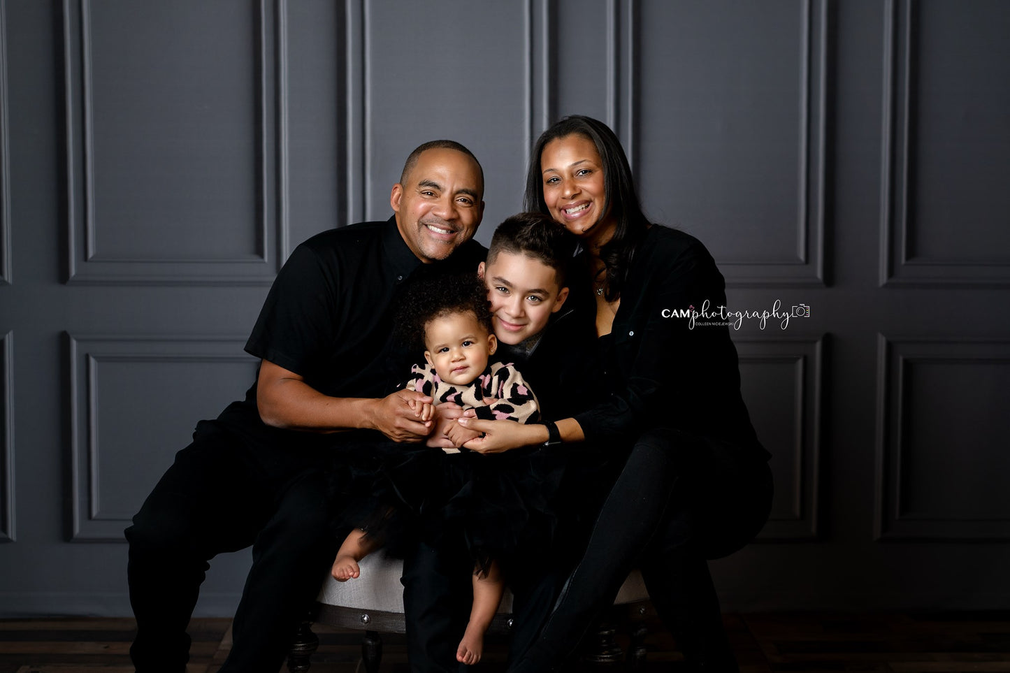 Gray Wainscoting Wall