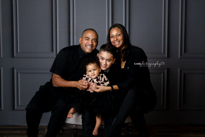 Gray Wainscoting Wall