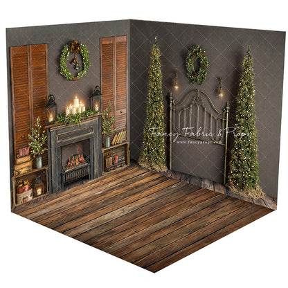 Retro Rustic Mantle Room