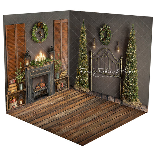 Retro Rustic Mantle Room