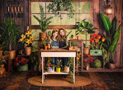 Rustic Floral Garden Shed