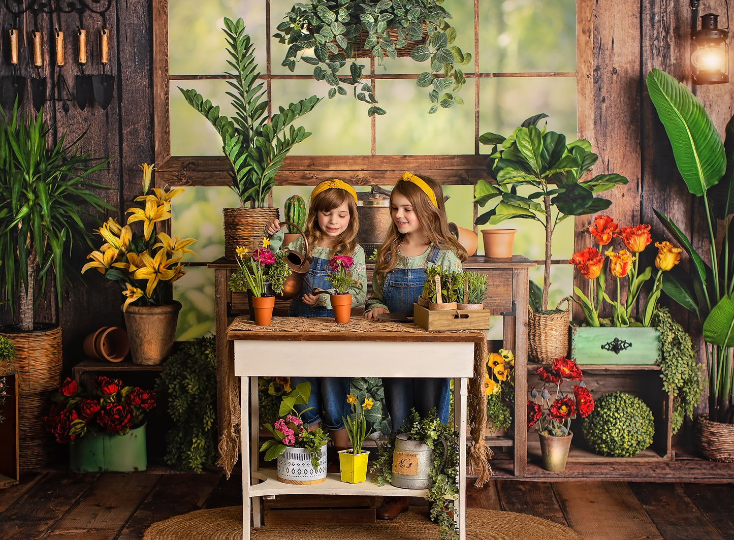 Rustic Floral Garden Shed