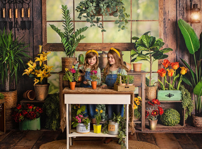 Rustic Floral Garden Shed