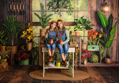 Rustic Floral Garden Shed