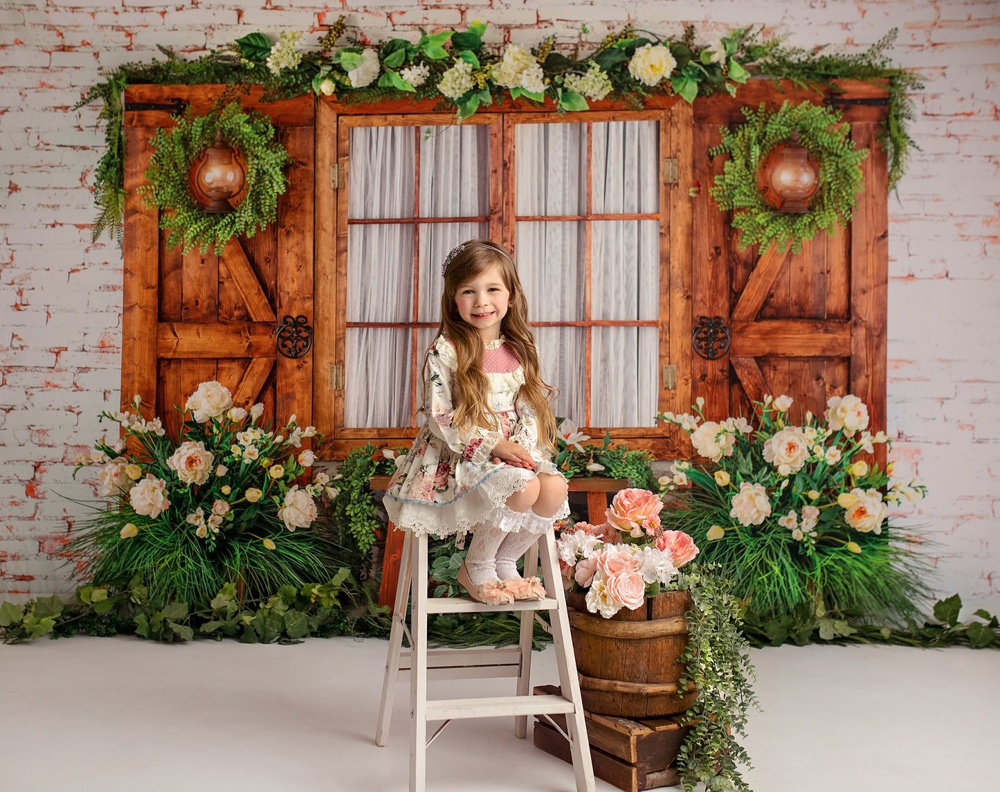 Botanical Floral Window