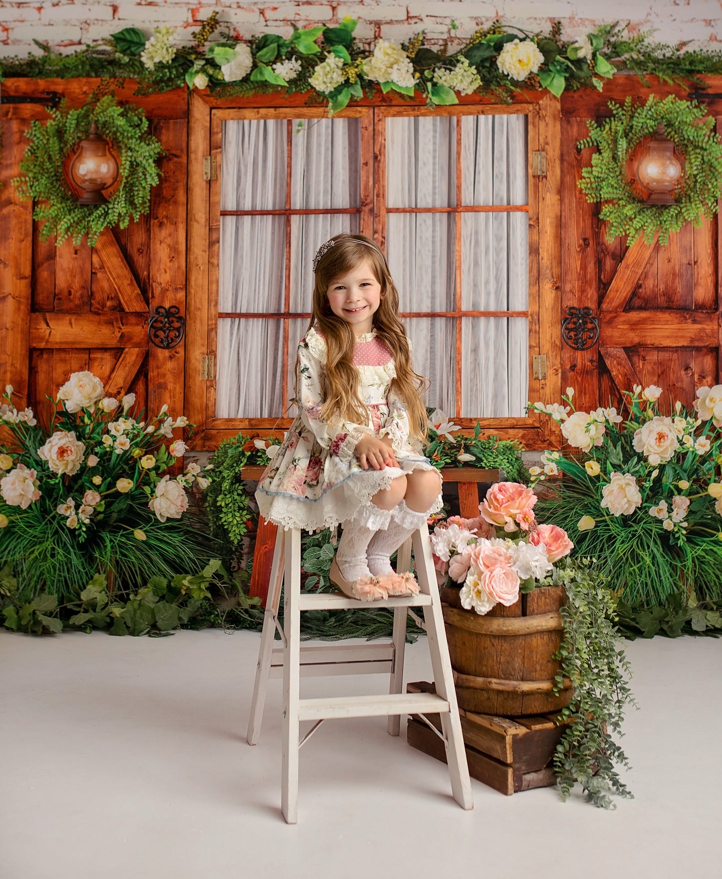 Botanical Floral Window