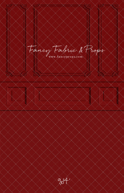 Classic Red Wainscoting Wall - With Sweep Option