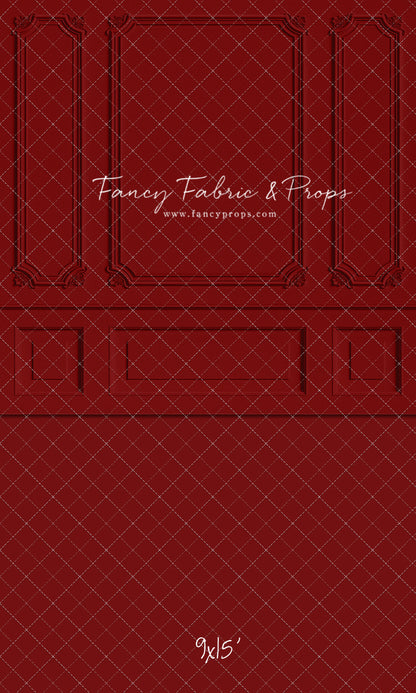 Classic Red Wainscoting Wall - With Sweep Option